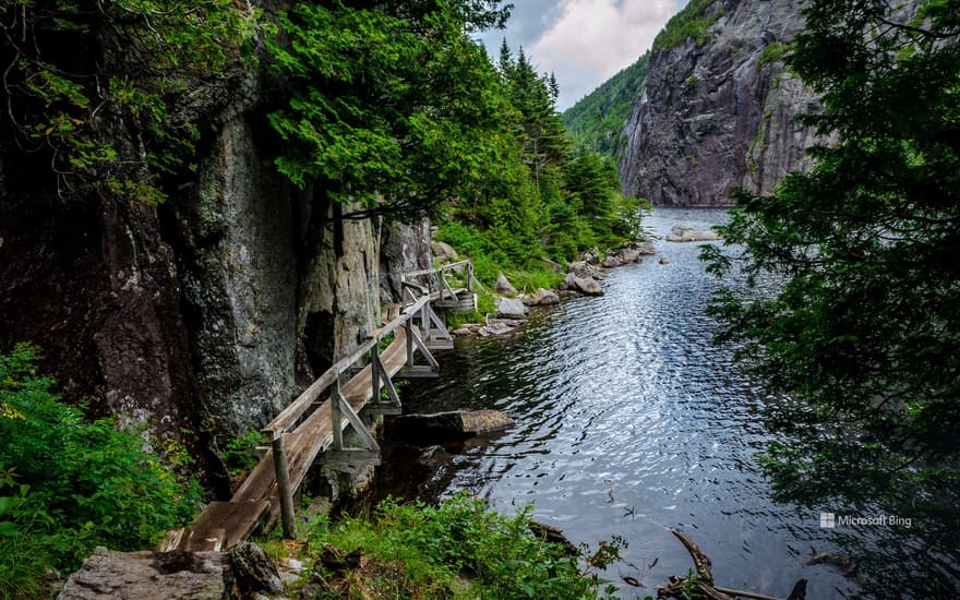 Avalanche Lake Trail at Adirondack High Peaks, New York, United States