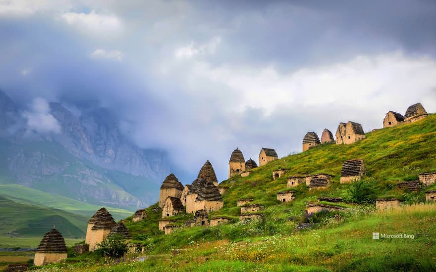 Necropolis near Dargavs, North Ossetia, Russia