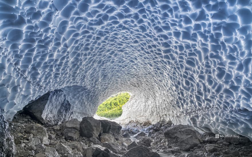 The Eiskapelle (Ice Chapel) at the foot of Watzmann mountain, Bavaria, Germany