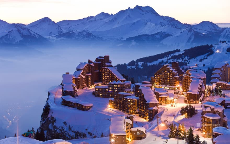 Avoriaz and the Roc d'Enfer in the background