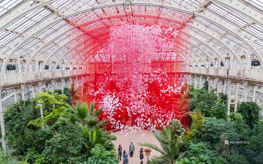 Haiku art installation, Kew Royal Botanic Gardens, London, England