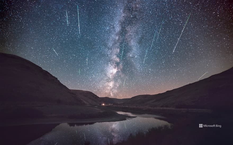 Perseid meteor shower, Cottonwood Canyon State Park, Oregon