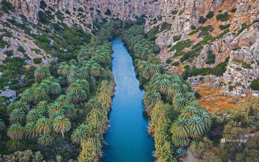 Preveli Gorge, South Chania, Crete, Greece