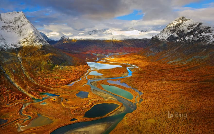 The Rapa Valley in Sarek National Park, Sweden