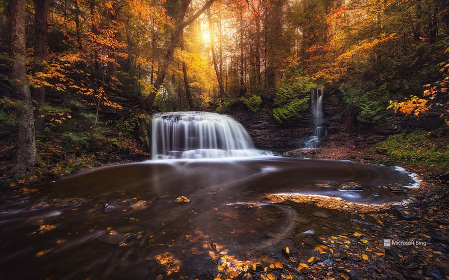 Rock River Falls, Upper Peninsula, Michigan, United States
