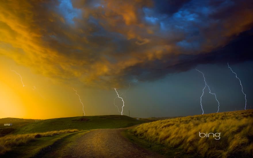 Thunderstorm near Coffee Bay in the Wild Coast region of South Africa